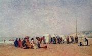 Eugene Boudin Strand von Trouville oil